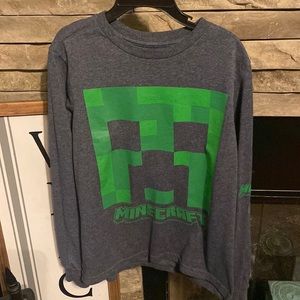 Boys Minecraft long sleeve shirt